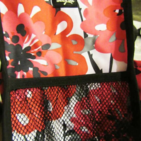 Thirty-one zip top Organizing Utility tote shoulder bag in Bold Bloom - Picture 6 of 6